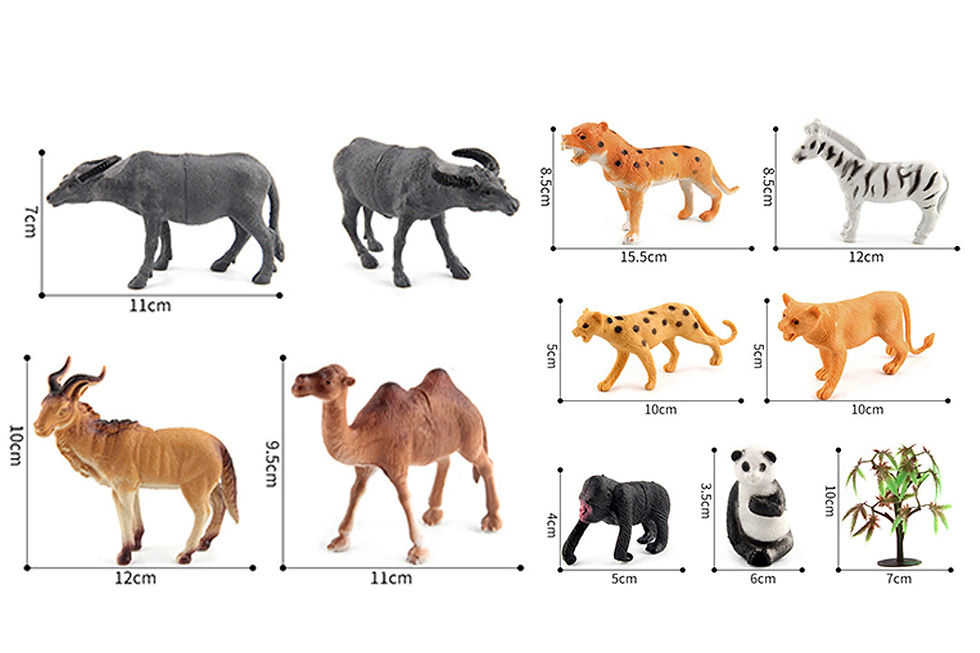 縮圖：5" Large Animal Kingdom (6 Farm animals with fences)