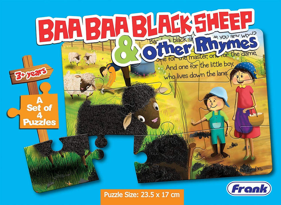 縮圖：Frank Baa Baa Black Sheep A set of 4 Jigsaw Puzzles