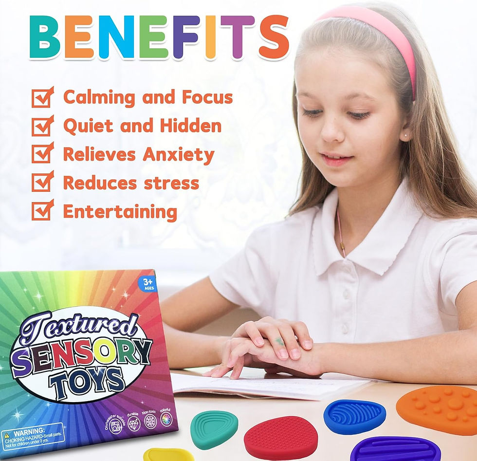 Thumbnail: Fidget Toys - Textured Sensory Stone (6pcs)