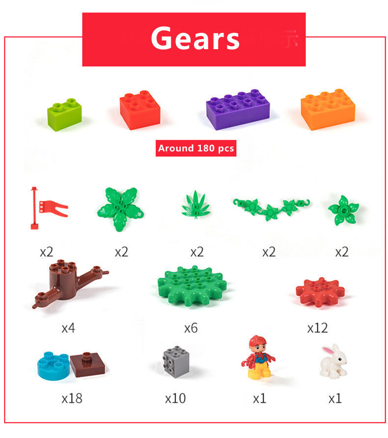 Thumbnail: Blocks-Wall Series - Gears Building Blocks W- Panel