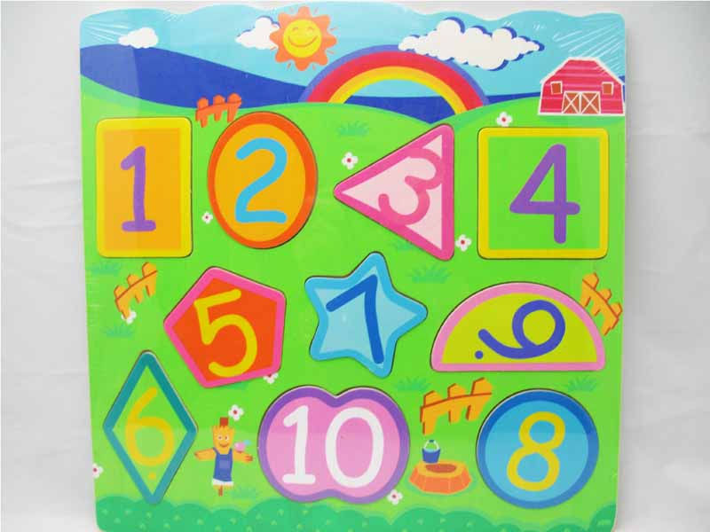 Wooden Puzzle - Number Shape