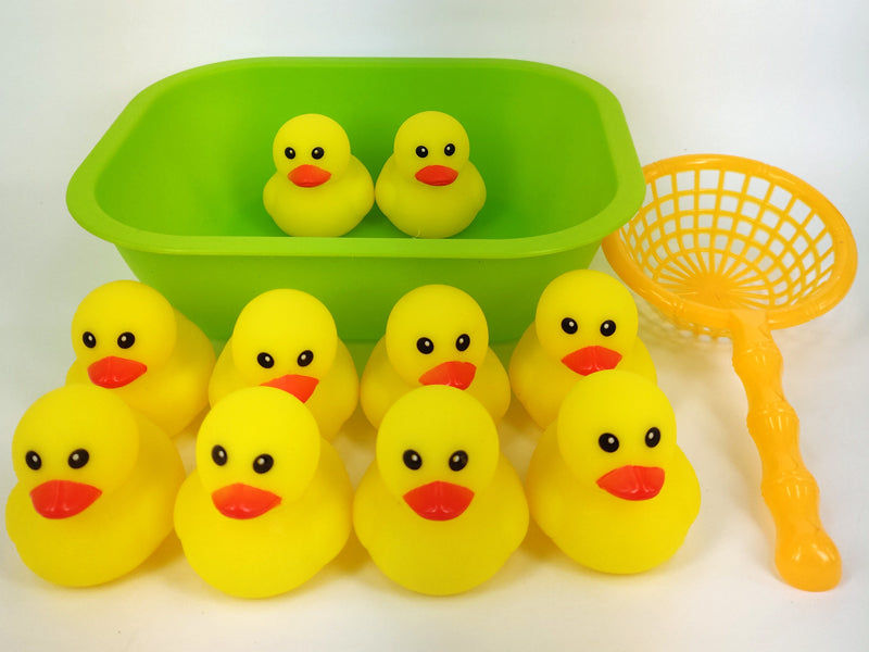 Thumbnail: ME100FUN Fishing Water Game Set B - 10 Squeezing Squeaky Ducks