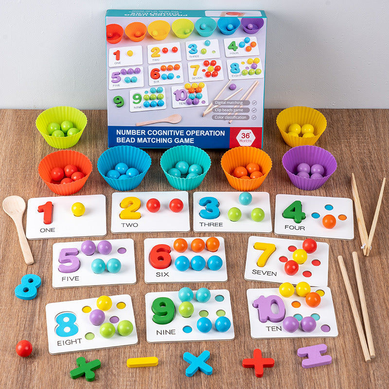 縮圖：Number cognitive operation bead matching game