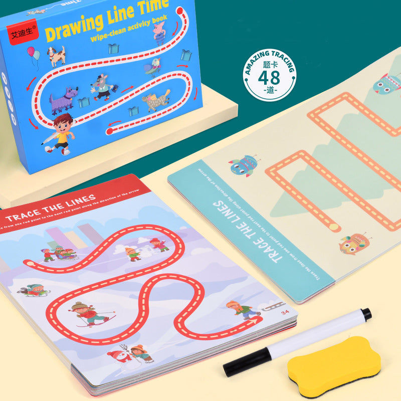 Thumbnail: Drawing Line Time Wipe-clean Activity Book