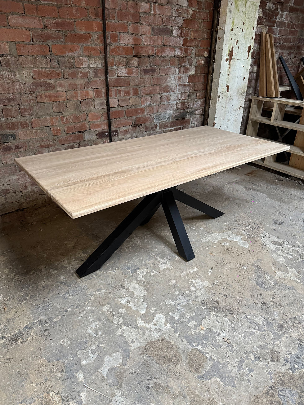 Thumbnail: The Oak Spider Base Dining Table