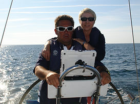 Agnès et René SAVIN, fondateur Audierne Yachting