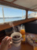 Audierne Yachting- Yacht Tim Out- Petit déjeuner en regardant la mer