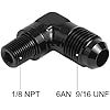 Thumbnail: 6AN to 1/8" NPT Male 90