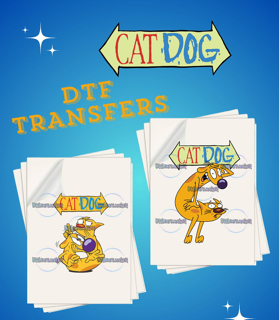 Catdog DTF Transfer Sheet
