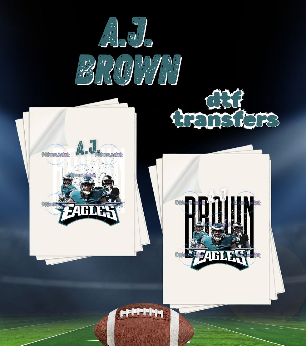 A.J. Brown DTF Transfer Sheet