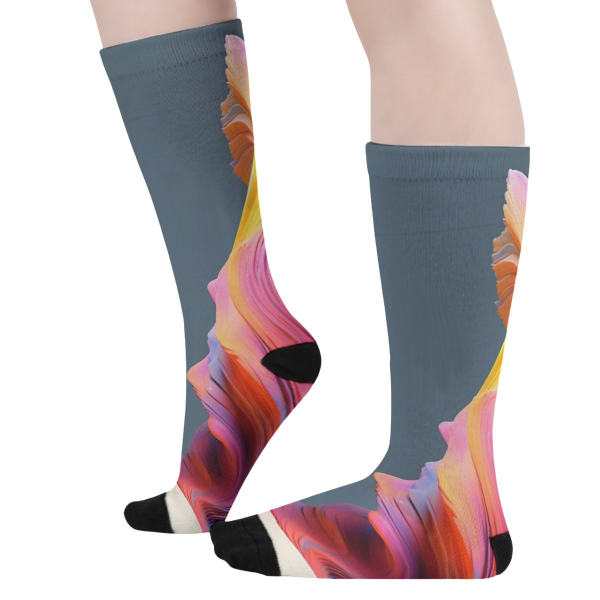 On the Socks Long Socks Print ( 3 )