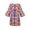 Thumbnail: Variegated Vertical Effect Stacked Ruffle Long Blouse
