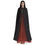 Thumbnail: Icing Sugar & Black Powder Hooded Cloak | Microfiber