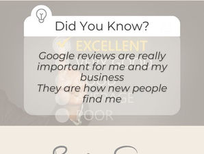 Google reviews are really important for me and my business
