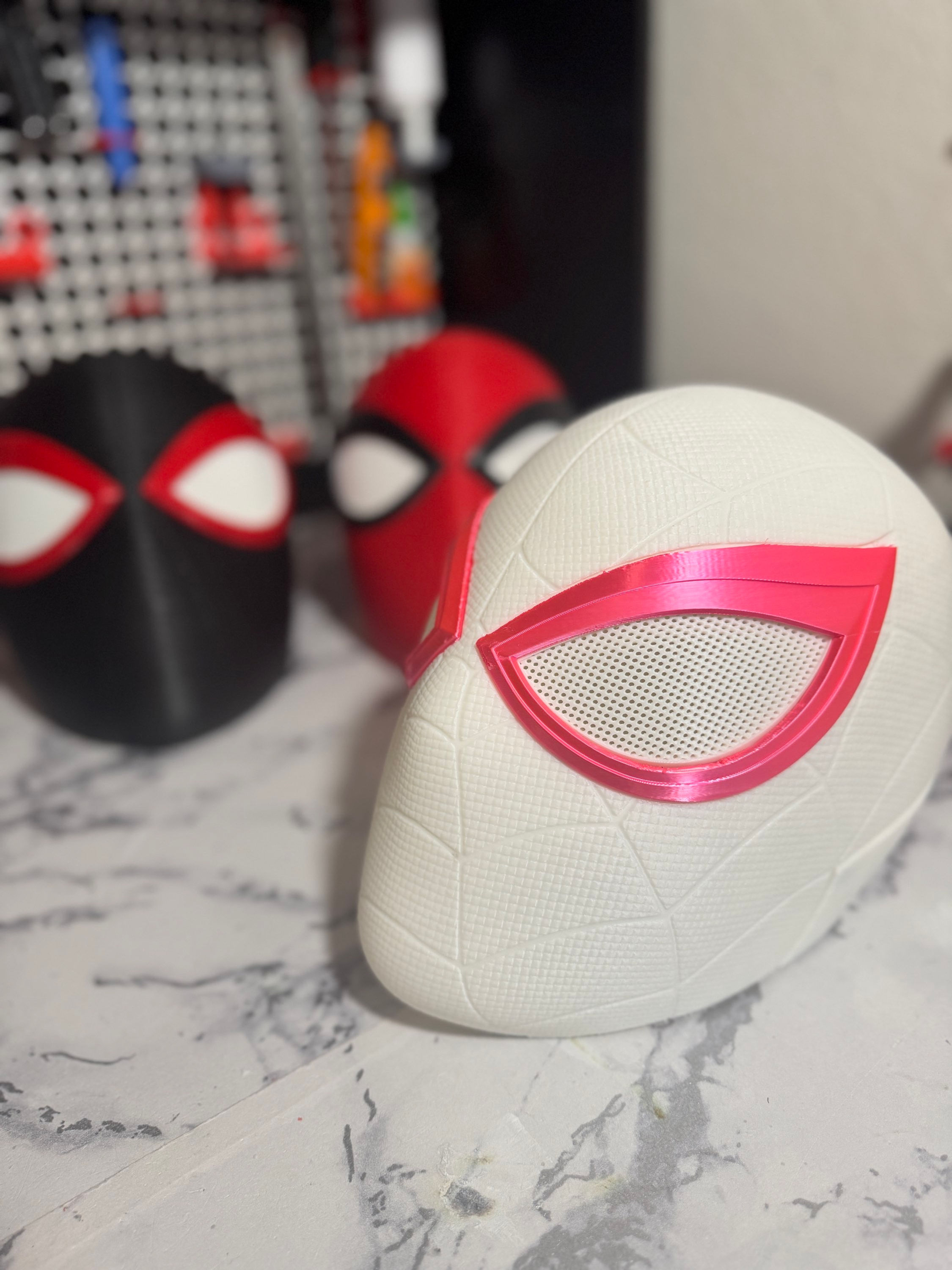 Spider helmet (Tom, Miles, Gwen) with symbiot option
