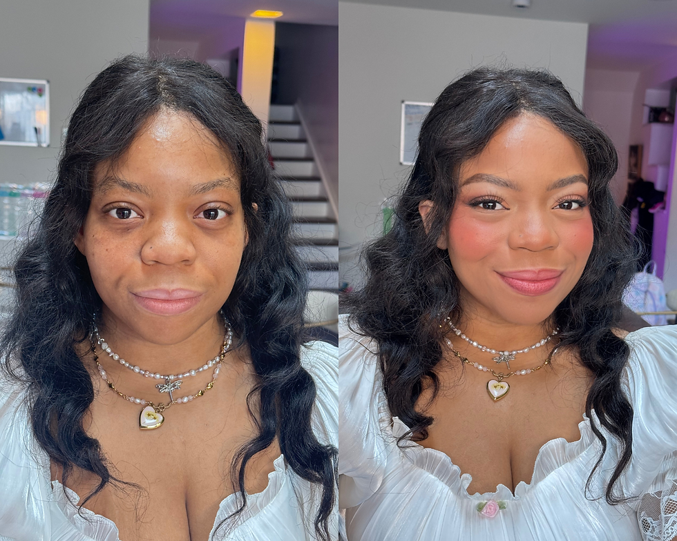 Soft glam bridal makeup customized for medium and olive skin