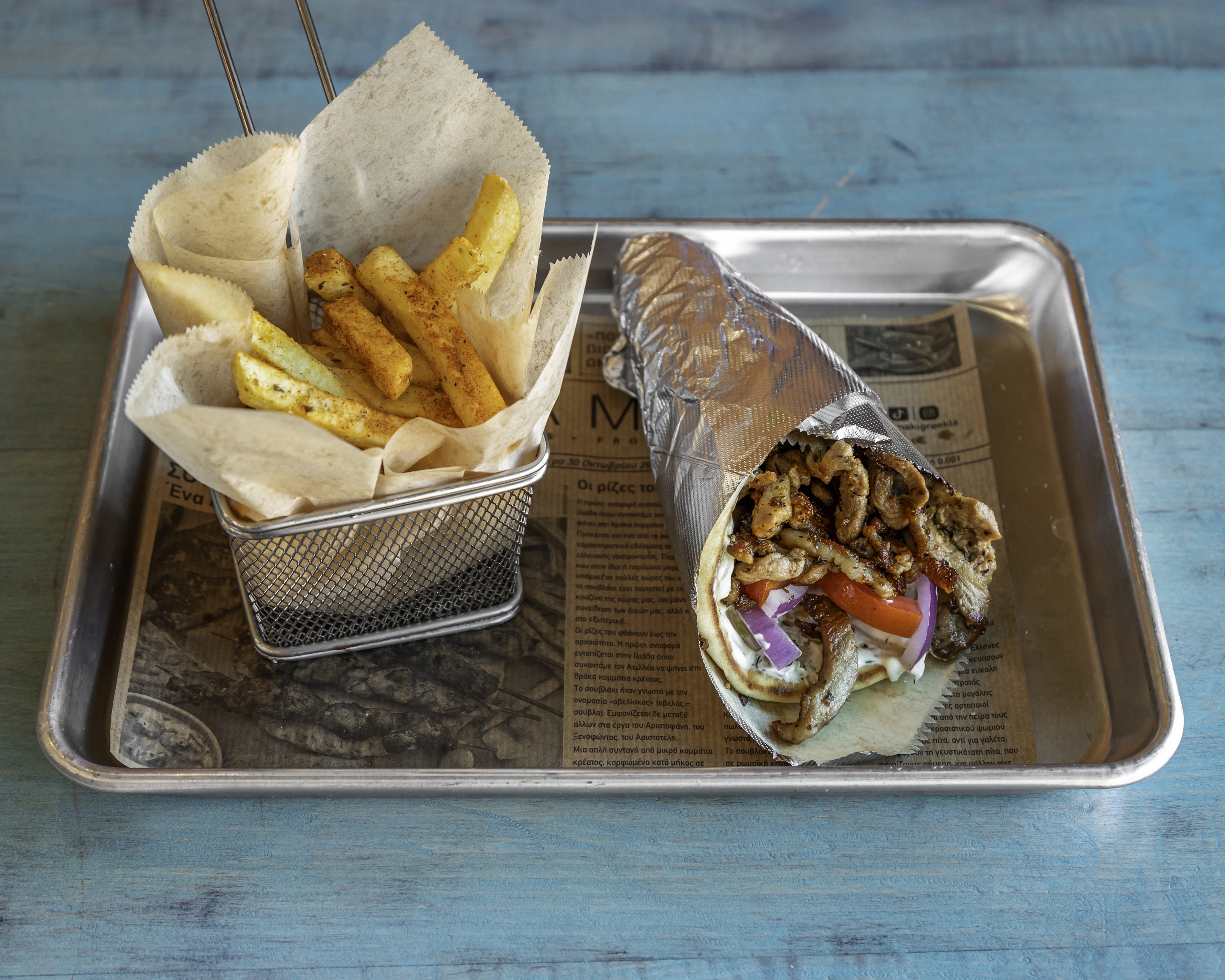 Arranged Food and Objects