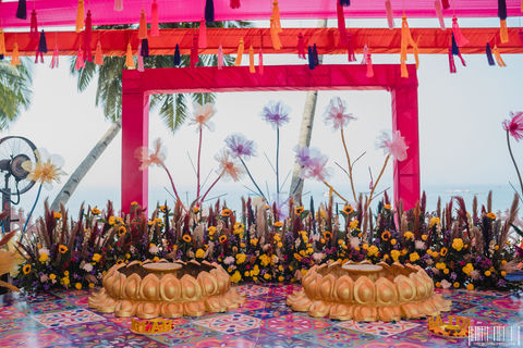 Haldi on the beach at Bogmallo Beach Resort, Goa