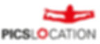 Das Logo des bekannten fotostudio Picslocation. Ein rotes Männchen das die arme und beine ausstreckt wenn es in der Luft ist.