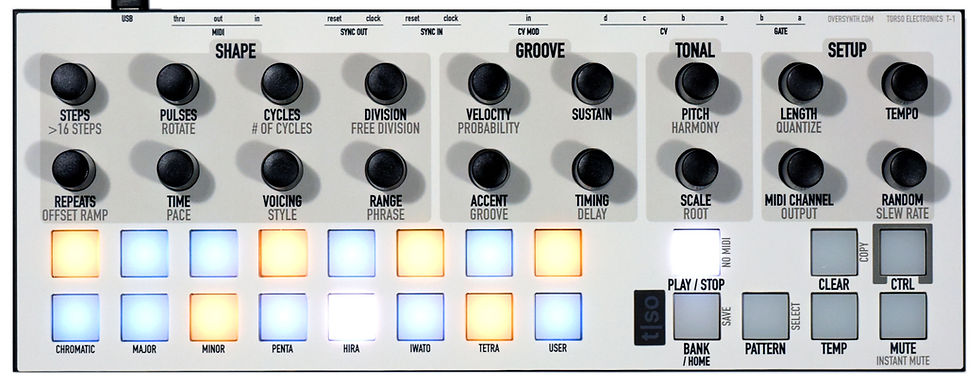 "Chalk" Overlay For Torso Electronics T-1