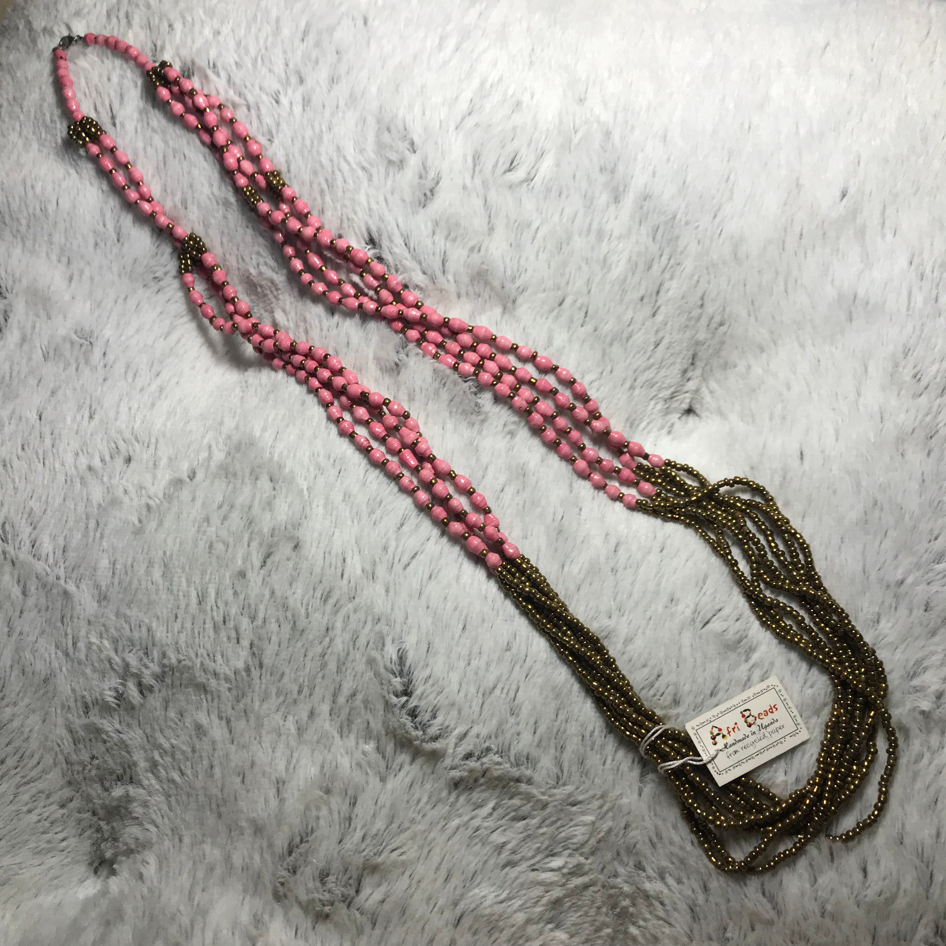 Makindye Necklace-Pink