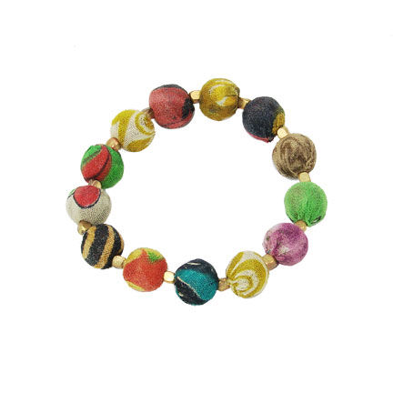 Thumbnail: Kantha Bauble Bracelet