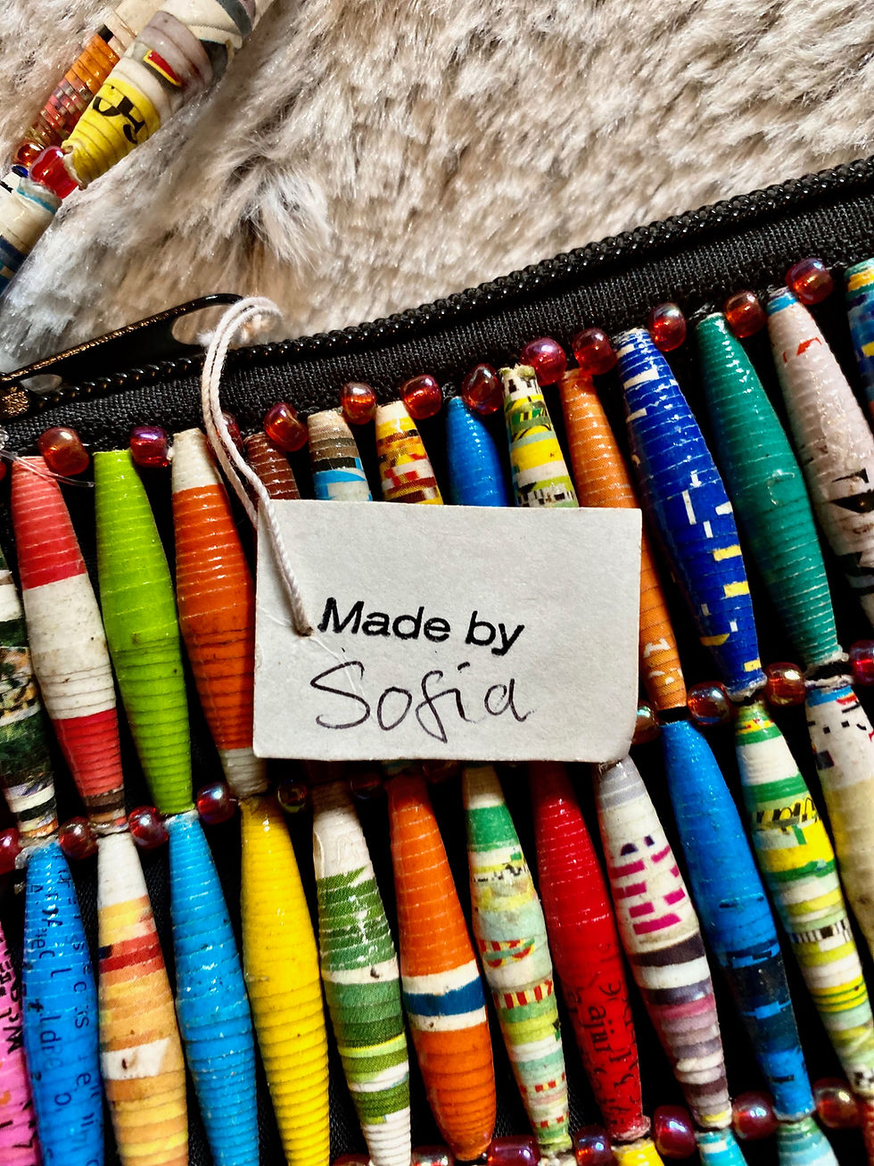 Thumbnail: Afribeads Paper Bead Purse- Adult