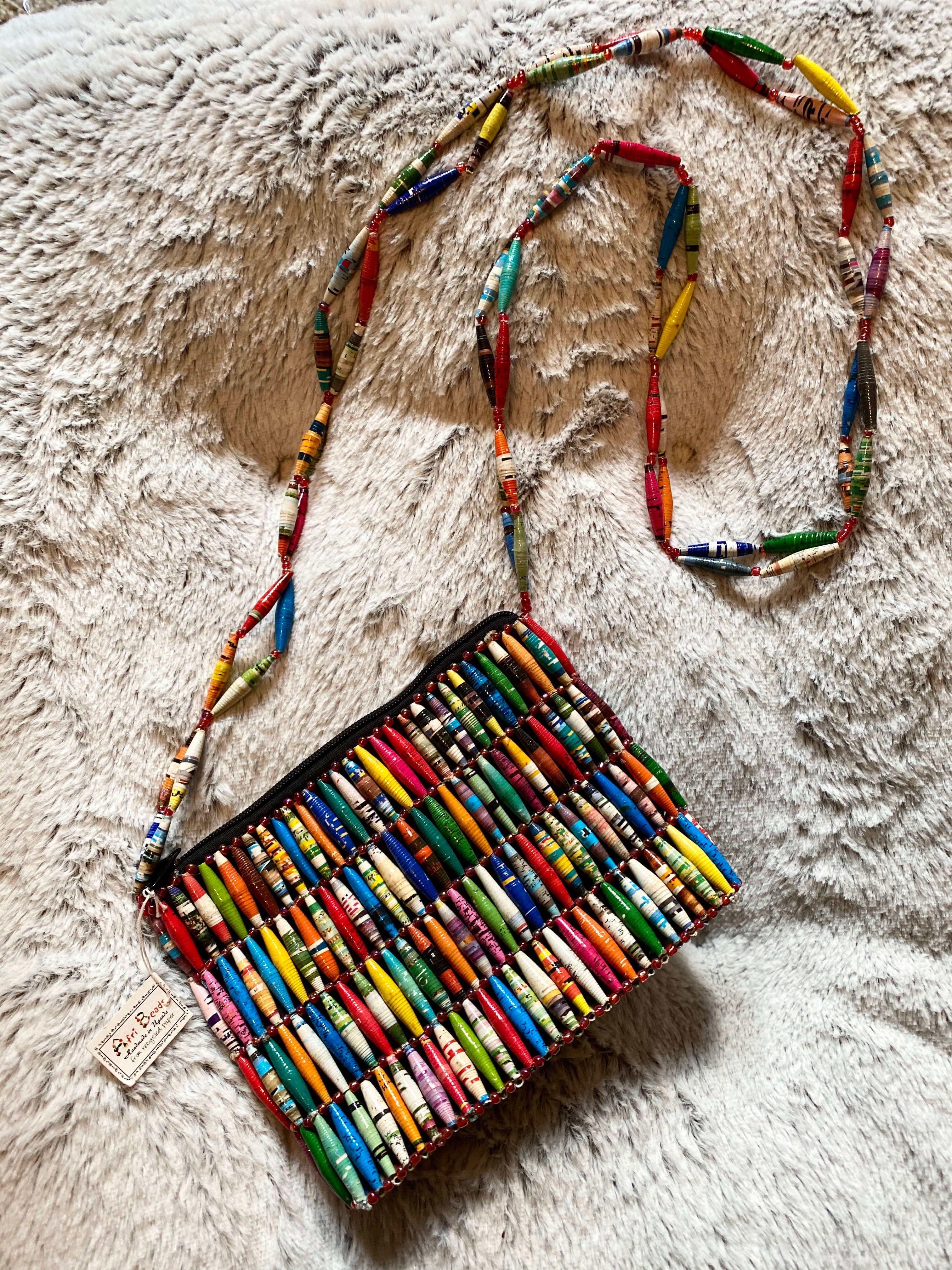 Afribeads Paper Bead Purse- Adult
