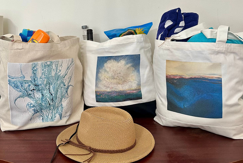 Thumbnail: Bubbling Up Canvas Tote Bag