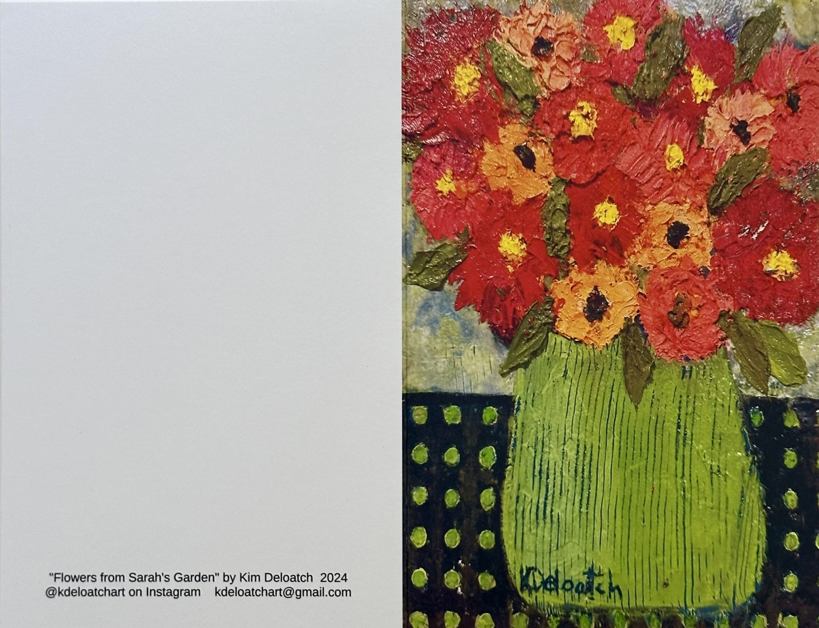 Flowers From Sarah's Garden Greeting Cards (pack of 5)