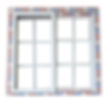 ventana francesa 1.00cm x 1.00cm