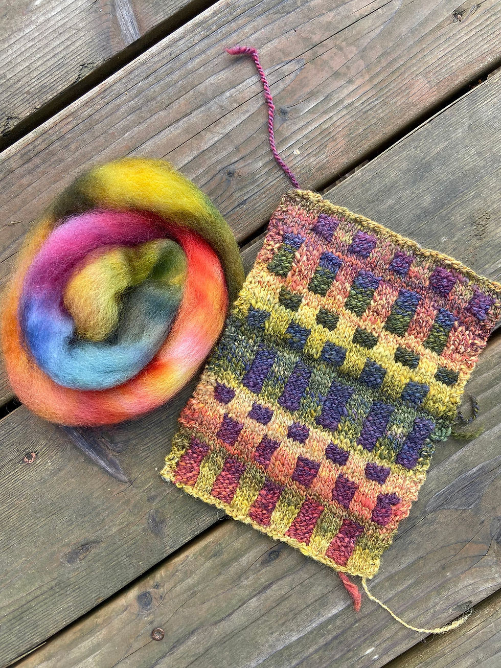 Spinning in Color: Creating Self Color-Blocking Yarn