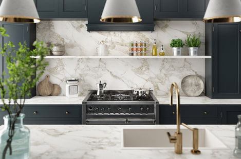 Modern kitchen design with sleek cabinetry and innovative storage solutions.