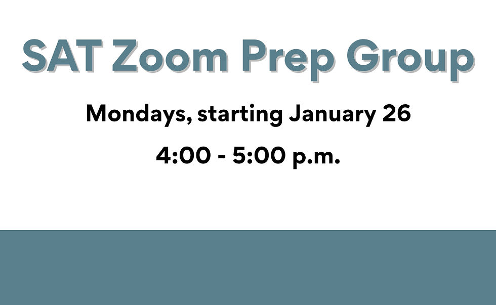 SAT Zoom Prep Group (March)