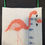 Thumbnail: Flamingo Cross Stitched Ornament