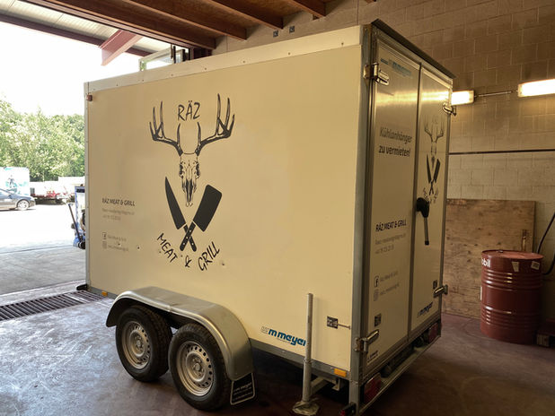 Anhängerbeschriftung, Beschriftung,
Folie