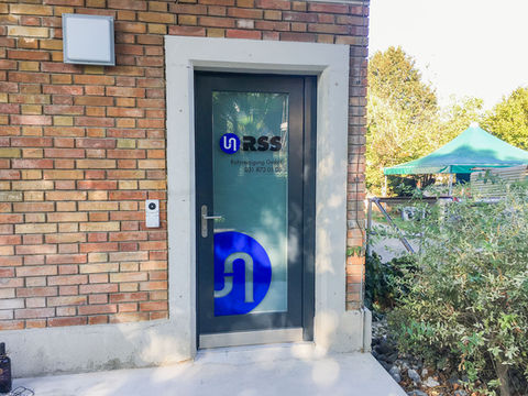 Türbeschriftung, Folie, Logo, Beschriftung