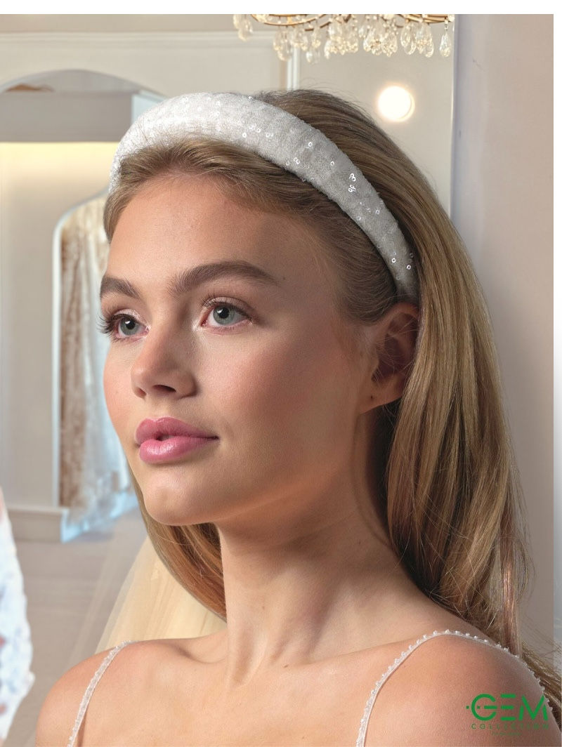 sparkly wedding hairband, sparkly wedding hair band, bridal headband