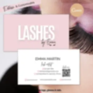 DIY Business Card,  Business Card, Lash Business Card, Lash Technician, Beauty