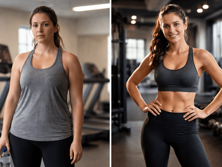 IDEA Before vs After journey graphic or motivational transformation