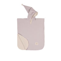 Malomi Kids Muslin Bath Poncho in Grey