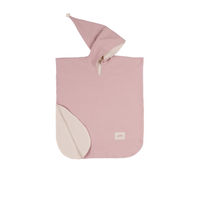 Malomi Kids Muslin Bath Poncho in Dusty Pink