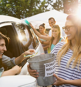 que recogen las donaciones