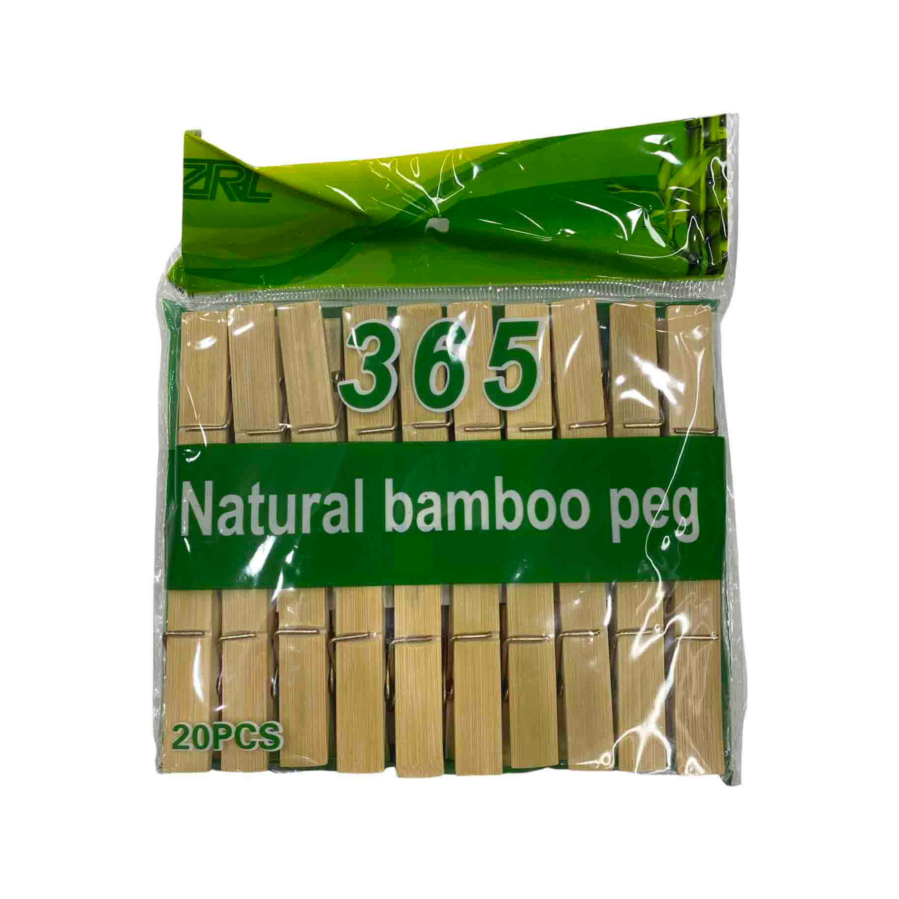 Natural Bamboo Peg 20pc # 16438