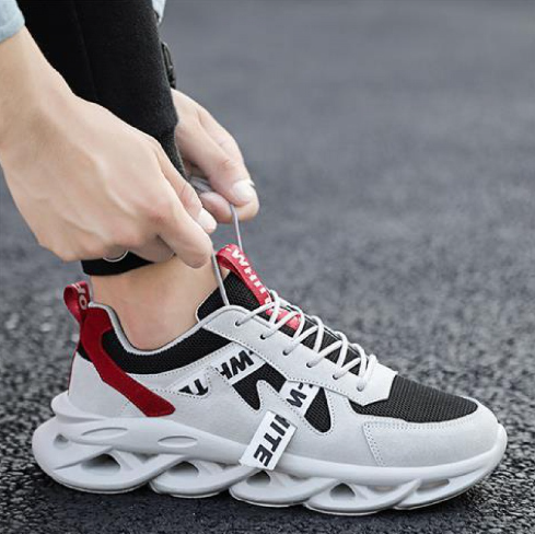 Thumbnail: Breathable Mesh Sneakers for Men - Casual White Shoes