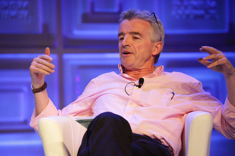 Michael O’Leary is the outspoken CEO of Ryanair, known for his aggressive cost-cutting strategies, controversial statements, and transforming the airline into Europe’s largest ultra-low-cost carrier. Photo: World Travel & Tourism Council, Flickr CC BY 2.0