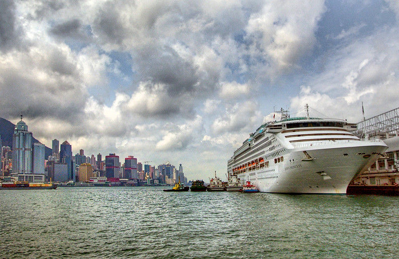 The port authority in Hong Kong is having a busy March, managing the arrival of numerous cruise ships as the city experiences a surge in cruise tourism. Photo: Bernard Spragg. NZ, Flickr CC BY 2.0