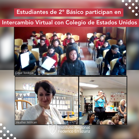 Estudiantes de 2° Básico participan en Segundo Intercambio Virtual con Colegio Saint Stephen 's Episcopal School de Estados Unidos.