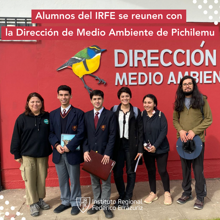 Alumnos del IRFE se reúnen con la Dirección de Medio Ambiente de Pichilemu.