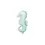 Thumbnail: Mint Green Foil Seahorse Balloon